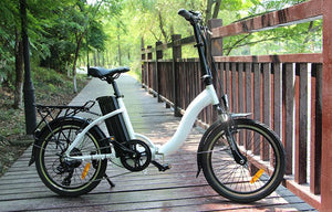 City Electric Folding Bike for Women - 20 inch - WiseUV.com