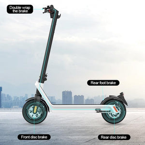 2 Wheel Portable Folding Electra Board 400W Electric Scooter - WiseUV.com